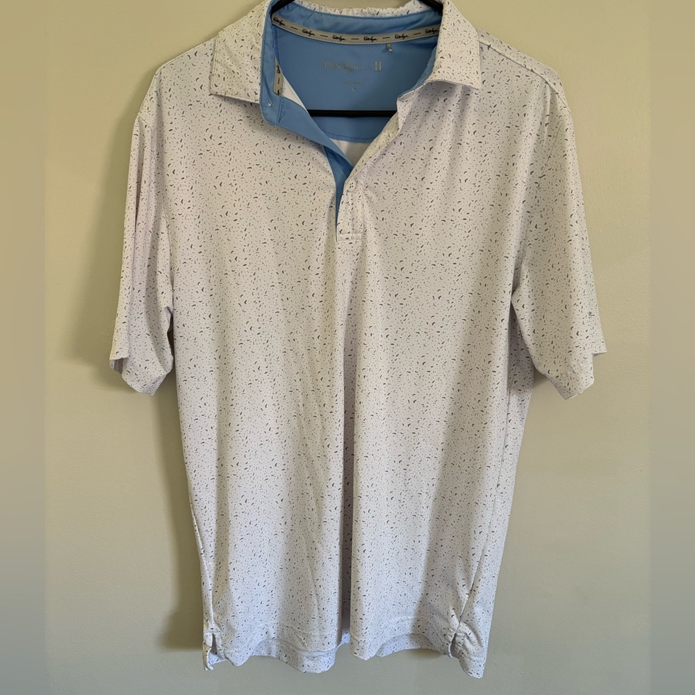 Walter Hagen Light Blue and White Shirt